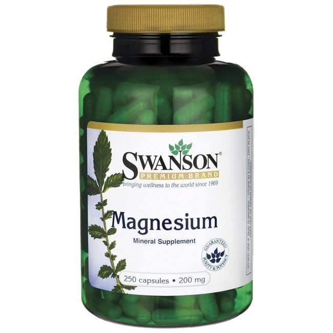 Swanson Magnézium 200mg (250) kaps - Elixír Biobolt